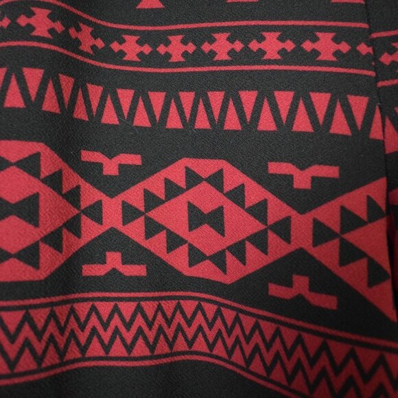 Ashley Blue Aztec Print Wide Leg Pants 2XL XXL - Picture 4 of 8